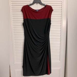 Chaps red and black dress